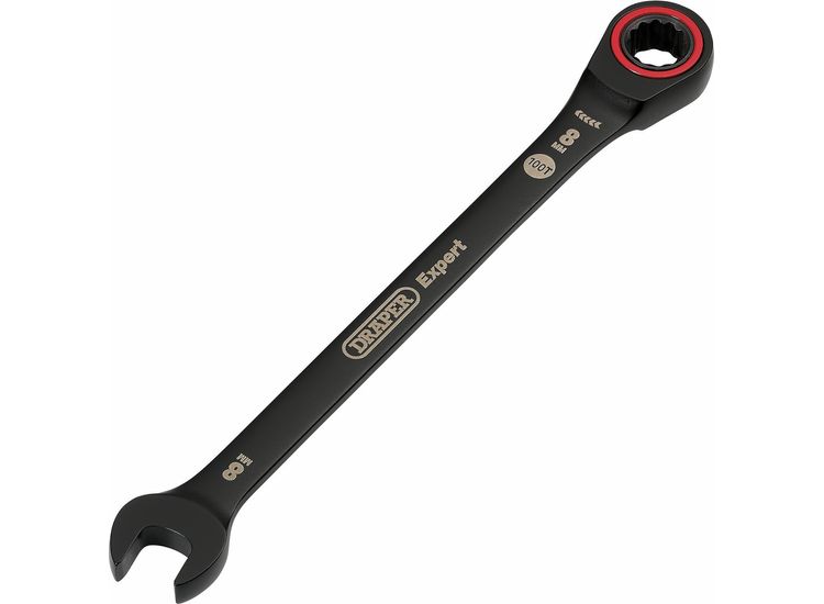 Draper Expert HI-TORQ® Metric Ratchet Combination Spanner Black