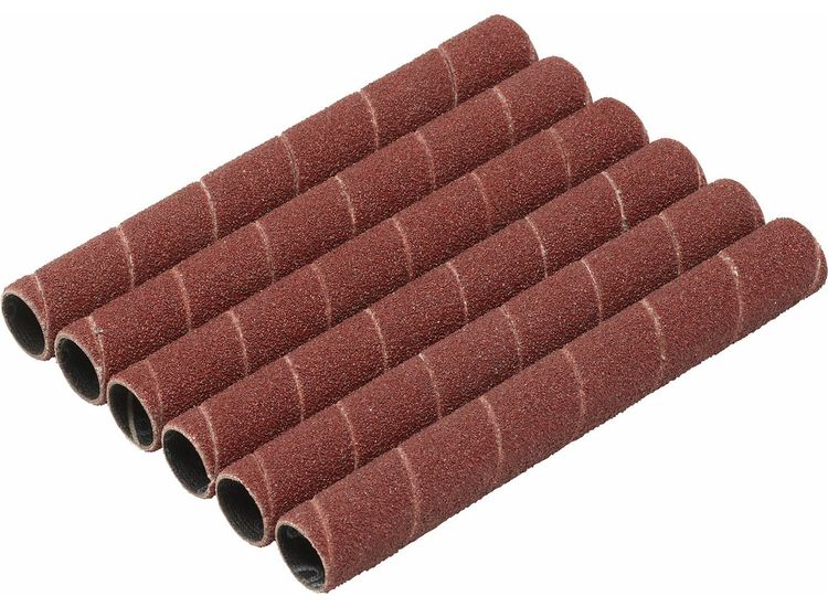 Draper 08364 Aluminium Oxide Sanding Sleeves, 12.7 x 115mm, 80 Grit (Pack of 6)