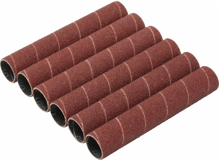 Draper 08402 Aluminium Oxide Sanding Sleeves, 19 x 115mm, 80 Grit (Pack of 6)
