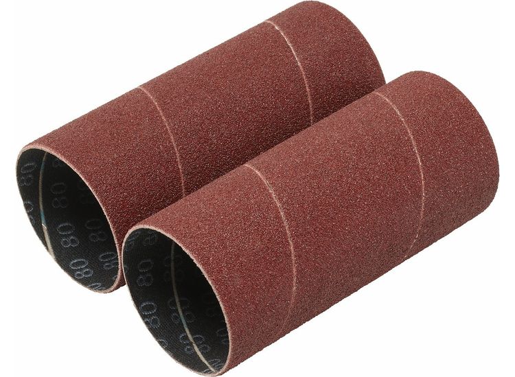 Draper 08405 Aluminium Oxide Sanding Sleeves, 50 x 115mm, 80 Grit (Pack of 2)