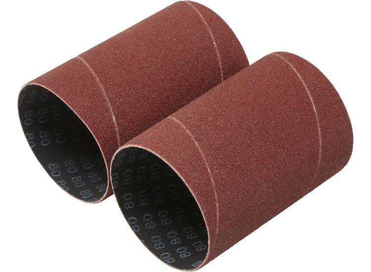 Draper 08406 Aluminium Oxide Sanding Sleeves, 75 x 115mm, 80 Grit (Pack of 2)