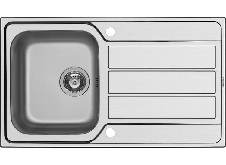 Pyramis 100181801 Athena Stainless Steel Single Bowl Inset Sink