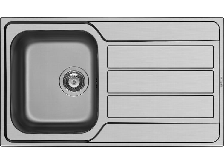 Pyramis 101102530 Athena Stainless Steel Single Bowl Sink &amp; Tap
