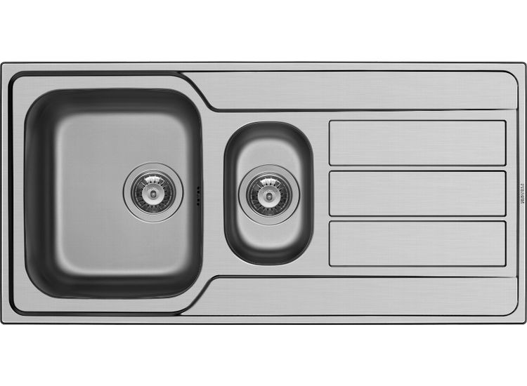 Pyramis 101200130 Athena Stainless Steel 1.5 Bowl Sink &amp; Tap