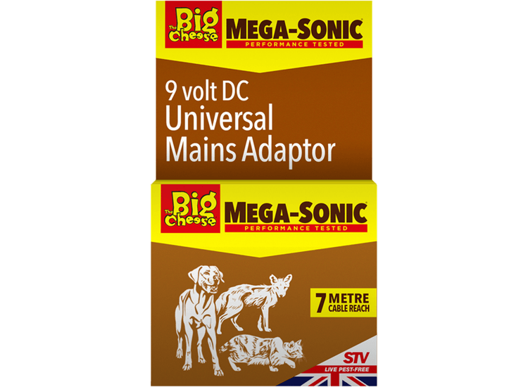 The Big Cheese Universal 9v Mains Adapter + 5M Extension