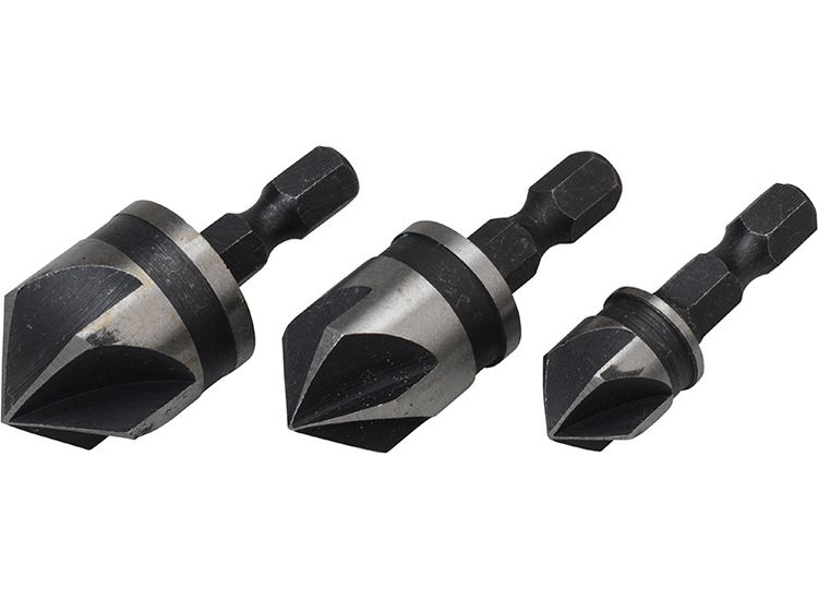 BlueSpot Tools Countersink Bit Set 3 Piece