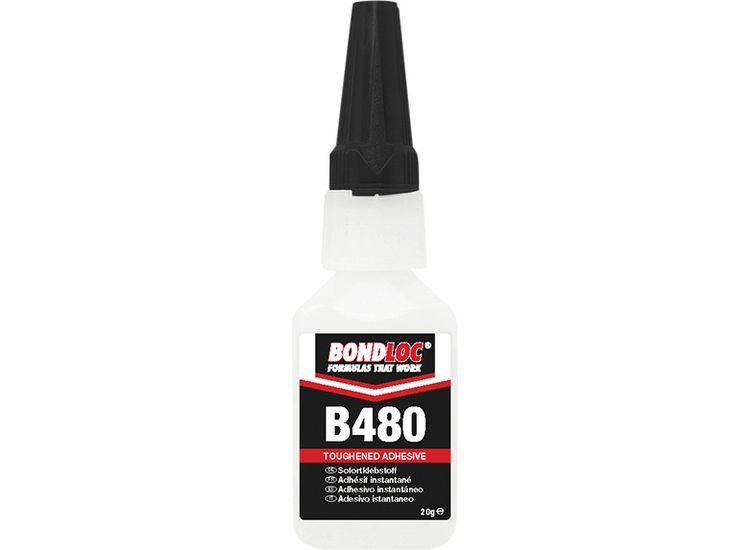 Bondloc B480 Black Rubber Toughened Cyanoacrylate 20g