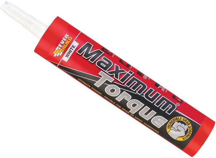 Everbuild Sika Maximum Torque Adhesive White 290ml