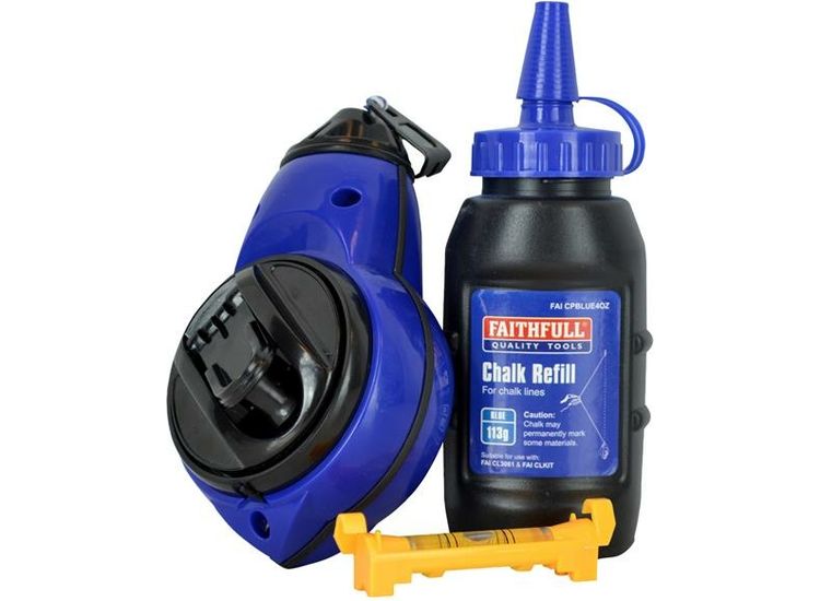 Faithfull Rapid Chalk Line Kit 30m