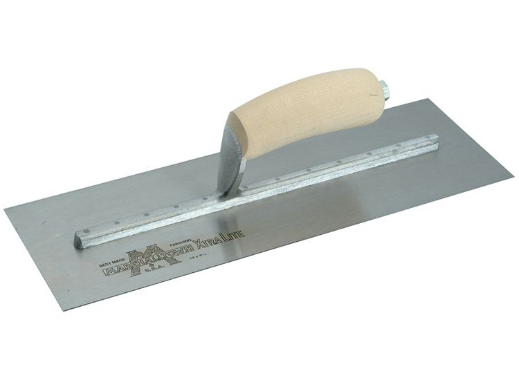 Marshalltown Cement Finishing Trowel, Wooden Handle