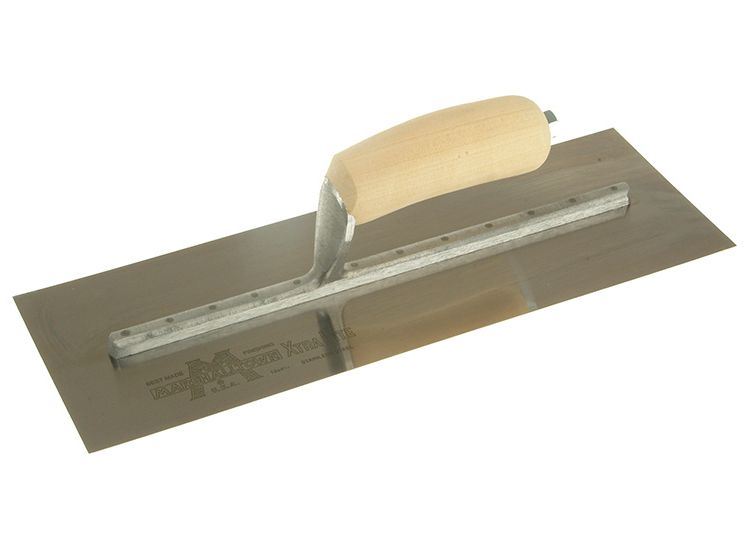 Marshalltown MXS73SS Cement Trowel Stainless Steel Wooden Handle 14 x 4.3/4in