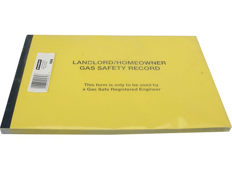 Monument 532P Gas Safe® Landlords Gas Safety Record Pad of 50
