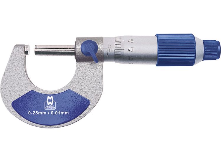 Moore &amp; Wright MW200-01 Analogue External Micrometer 0-25mm/0.01mm