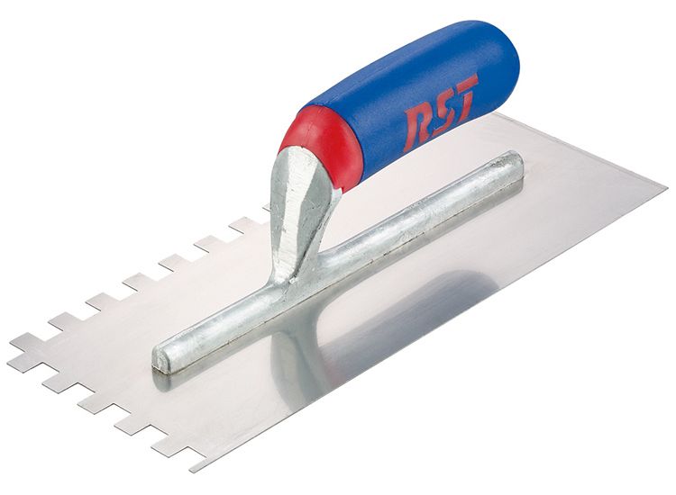 R.S.T. Notched Trowel Square 6mm² Soft Touch Handle 11 x 4.1/2in