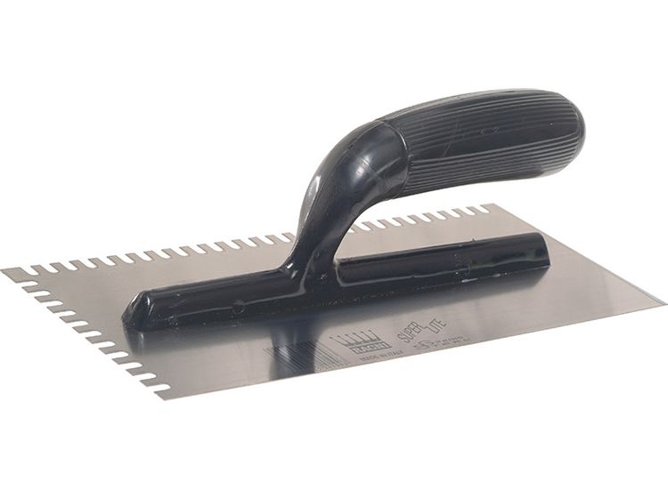 Ragni R231 Mastic Trowel U Notches Edge Plastic Handle 11 x 4.3/4in