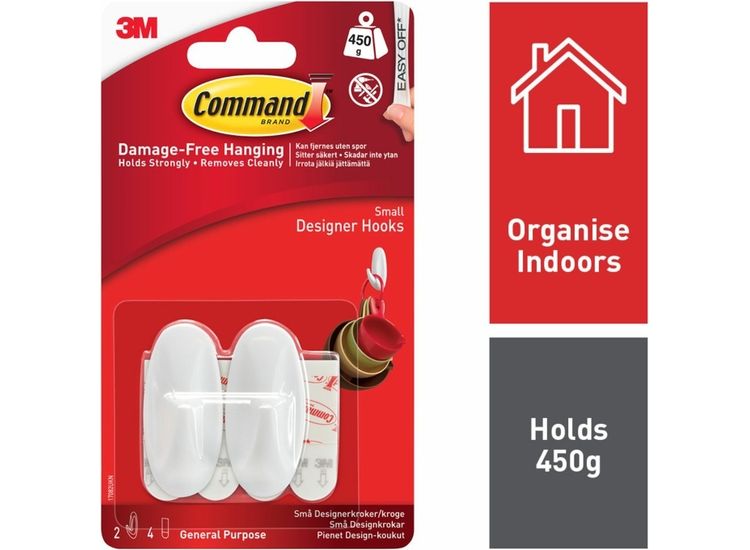 Command™ 7100117616 Small Designer Hooks