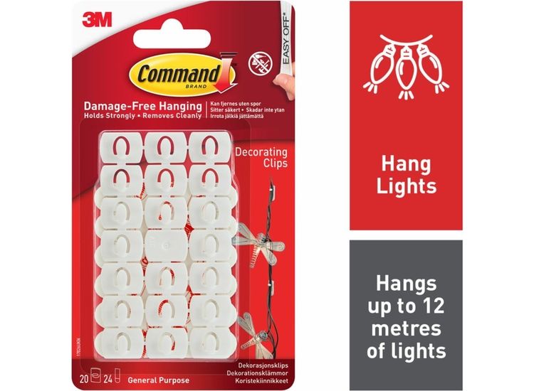 Command™ 7100117619 Decorating Clips White