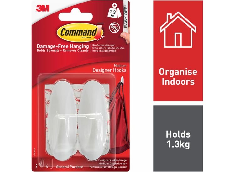 Command™ 7100117769 Medium Designer Hooks