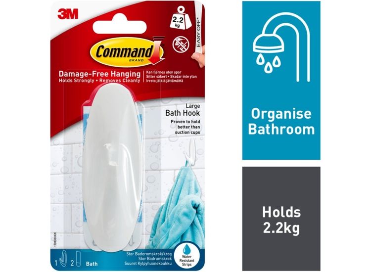 Command™ 7100117868 Bath Large Designer Hook