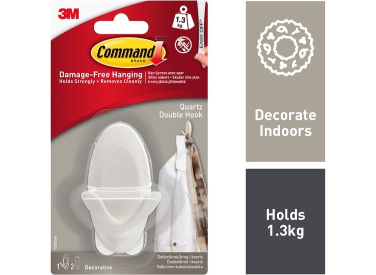Command™ 7100137127 Quartz Double Hook