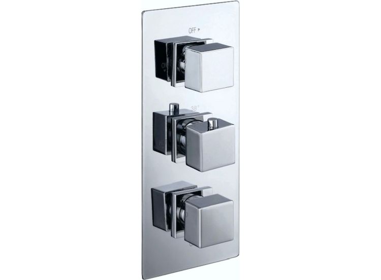 Giavani GIA-SV-TC-BL Triple Square Shower Valve