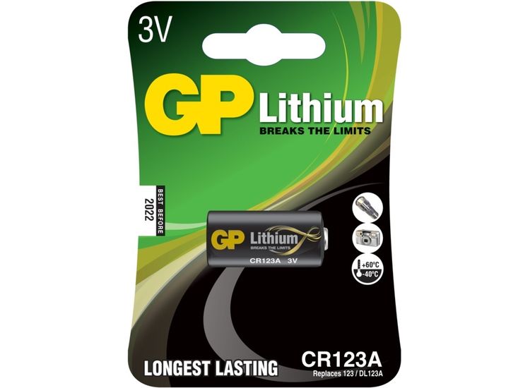 GP GPPCL123A117 Lithium Battery CR123A