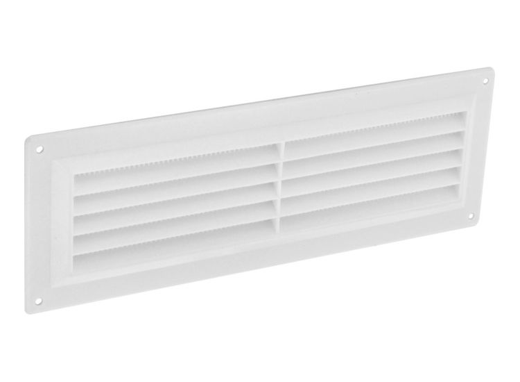 Securit White Plastic Louvre Vent