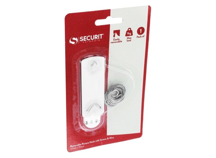 Securit S6476 Removable Picture Hook White