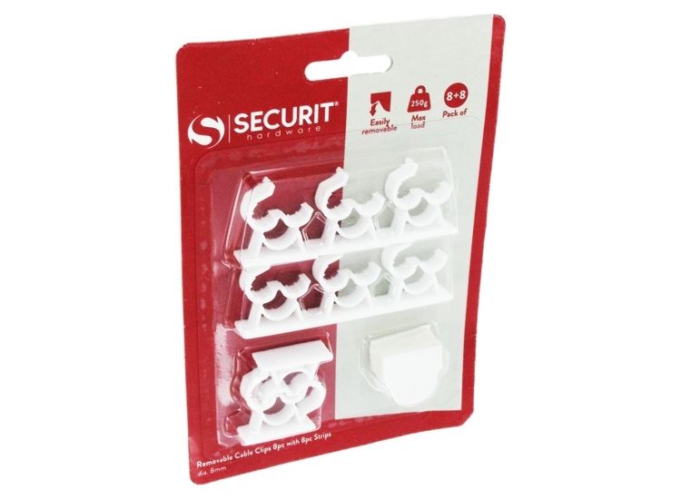 Securit S6477 Removable Cable Clips &amp; Strips