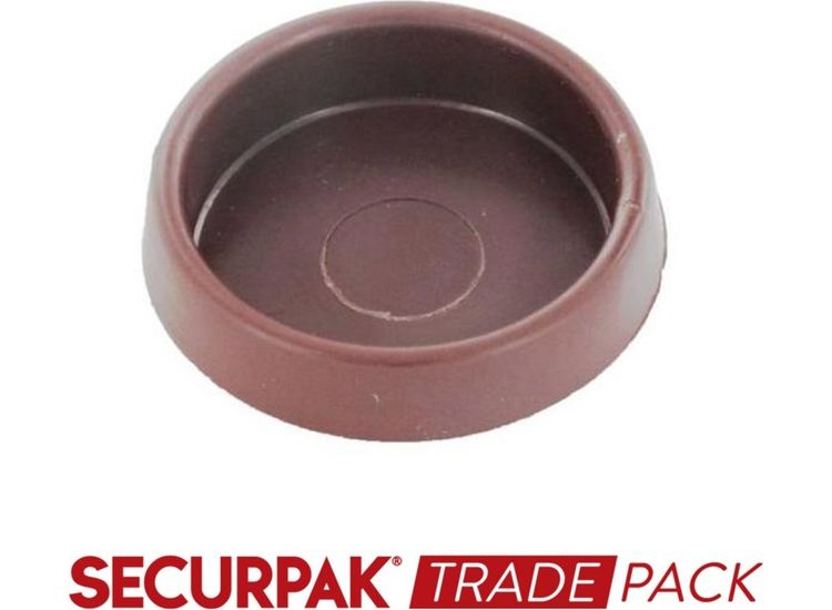 Securpak Trade Pack T10229 Castor Cup Brown Large
