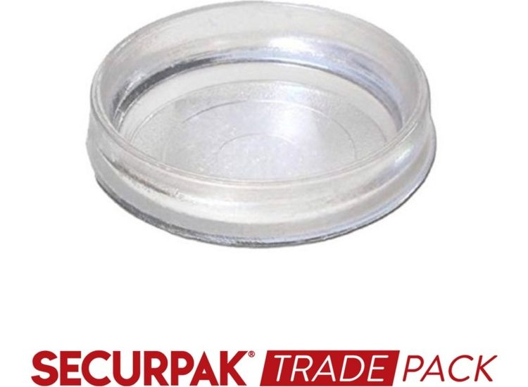 Securpak Trade Pack T10230 Castor Cup Clear Small