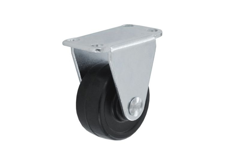 Smiths Ironmongery Rigid Castor Rubber Wheel