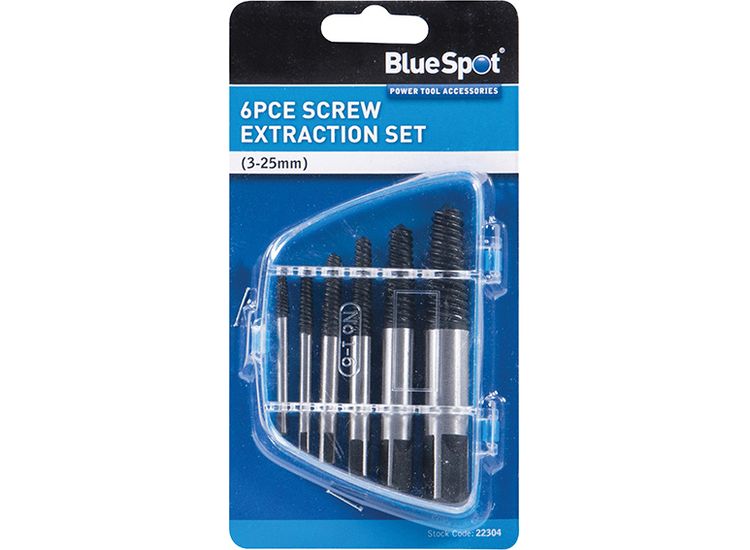 BlueSpot Tools Screw Extractor Set, 6 Piece