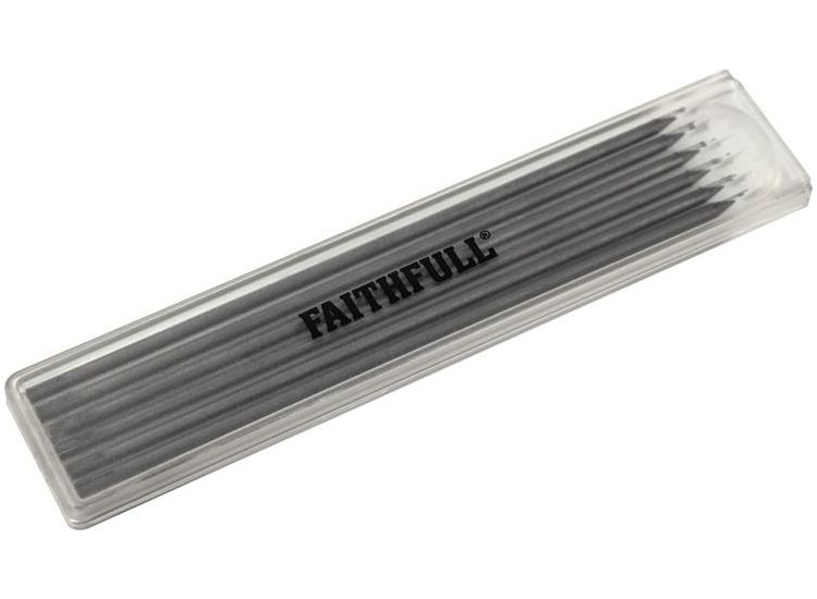 Faithfull Black Pencil Marking Refill Pack, 6 Piece