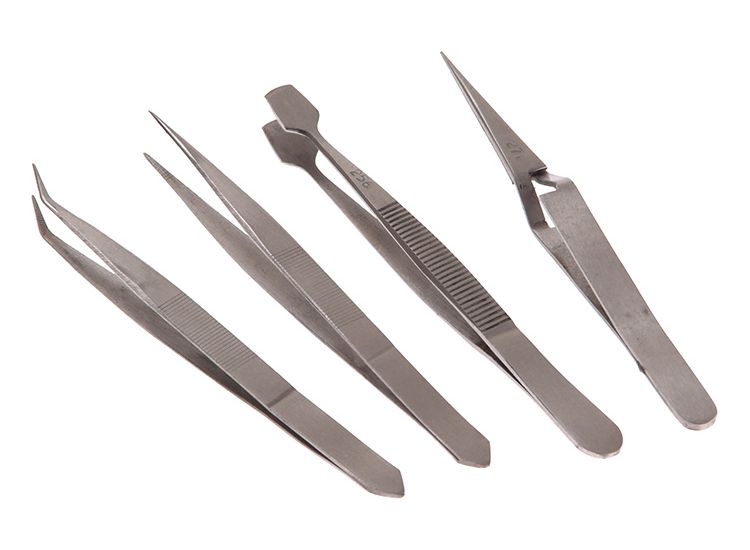 Faithfull Tweezer Set, 4 Piece