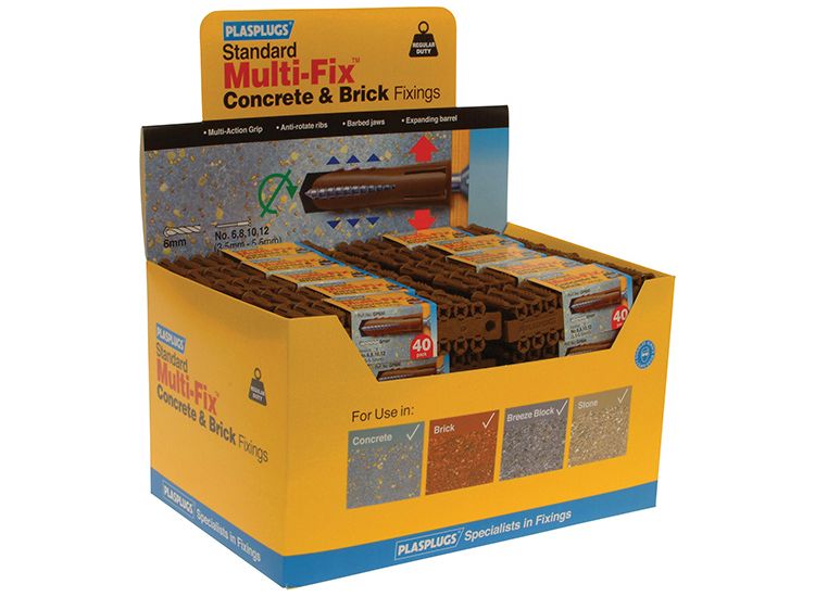 Plasplugs General-Purpose Concrete &amp; Brick Fixings