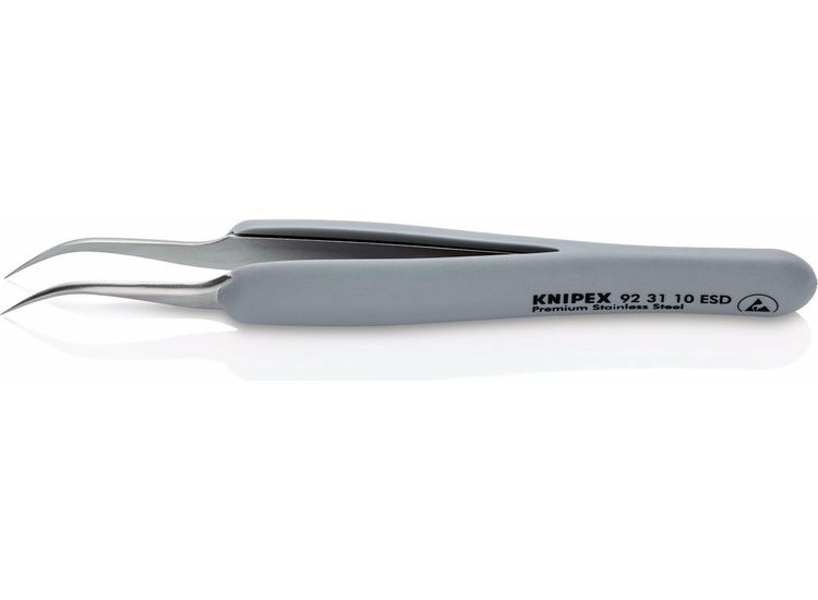 Draper 13224 KNIPEX 92 31 10 ESD Precision Tweezers with rubber handles ESD, 122mm