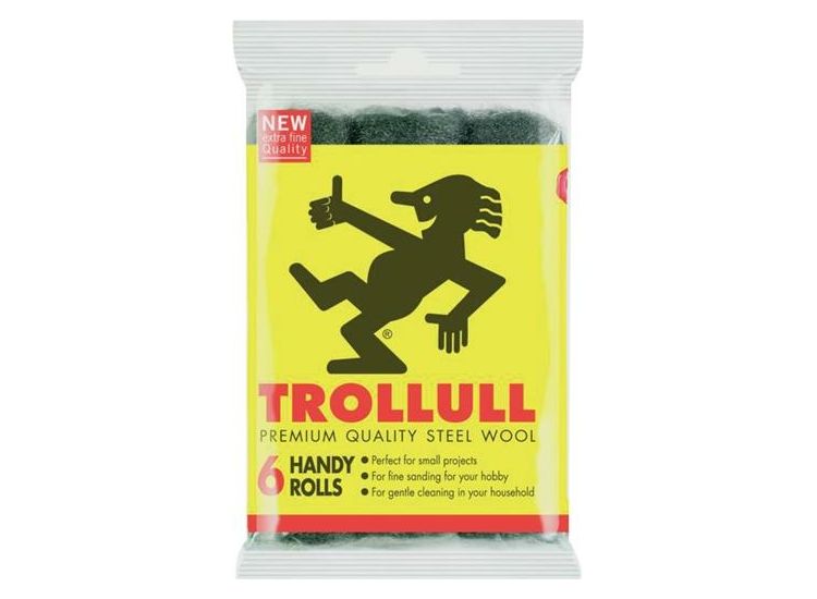 Trollull Handy Rolls Fine Steel Wool (Pack 6)