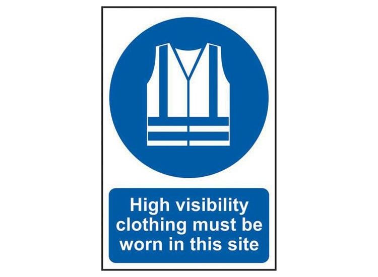 Scan High Visibility Jackets Must Be Worn In This Site - PVC Sign 200 x 300mm