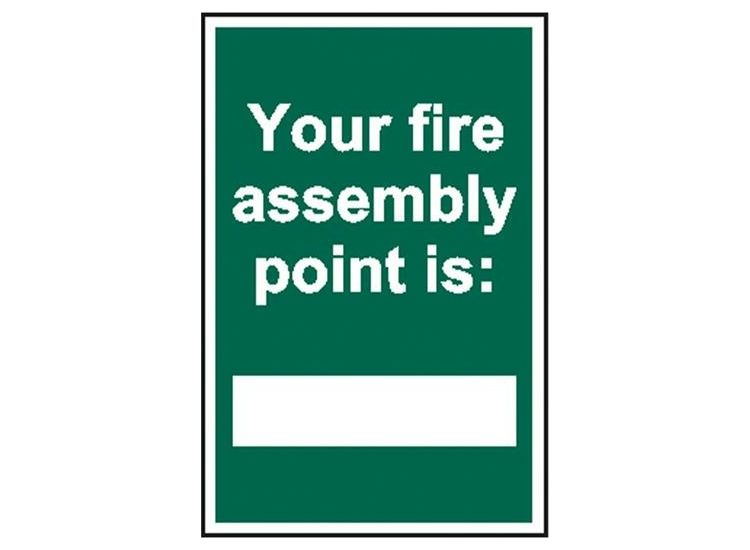 Scan Your Fire Assembly Point is - PVC Sign 200 x 300mm