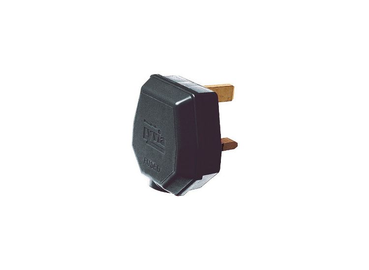 Dencon 1709 13A, 3 Pin Nylon Plug, Fused 13A to BS1363/A, Black