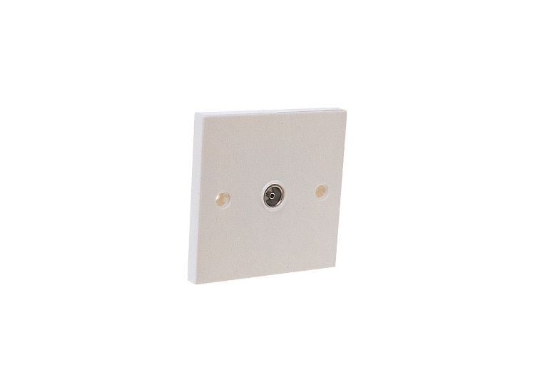 Dencon 7119 Single Flush Co Axial Aerial Socket