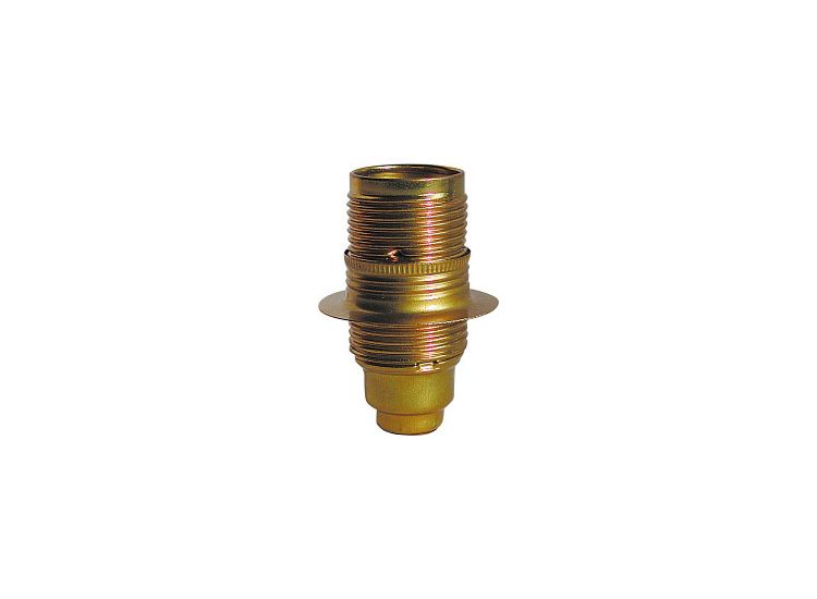 Dencon 7175P SES Brass Lampholder with Earth