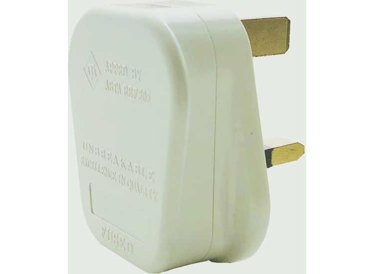 Securlec BP1689 13A, 3 Pin Plug Fused 13A to BS1363, White