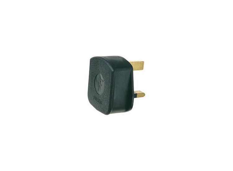 Dencon BP6283B 13A, 3 Pin Rubber Plug Black to BS1363/A