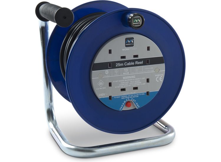 Masterplug LDCC2513/4BL-MP 25m, 4 Gang, 13 Amp Cable Reel