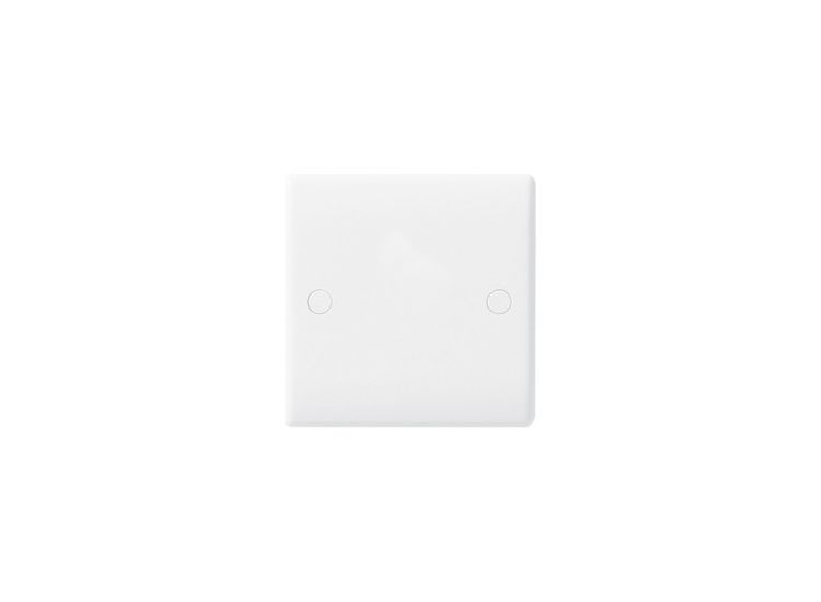 Nexus White Round Edge Blank Plate