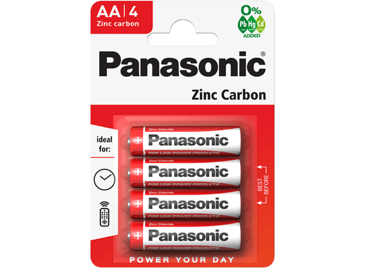 Panasonic S4016 Zinc Carbon Batteries Pack 4