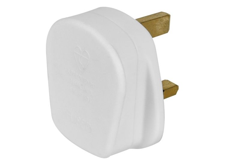 Securlec SL9025 13A, 3 Pin Plug Fused 13A to BS1363,White