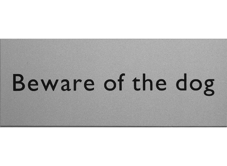House Nameplate Co MEP41 Metal Effect Beware